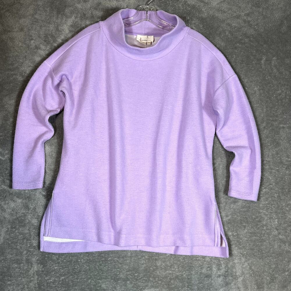 Anthropologie Lavender Theresa Tunic Top Women's XS Oversized Mock Neck